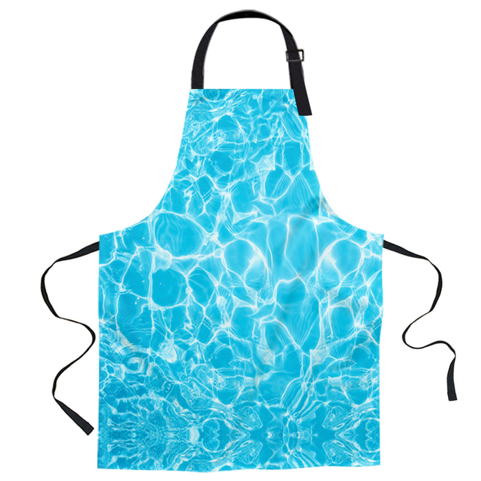 water ripple Personalized Canvas Apron - LeobonZone