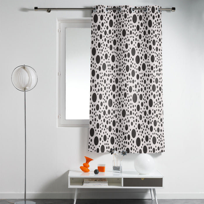 White dots Blackout Window Curtains - LeobonZone