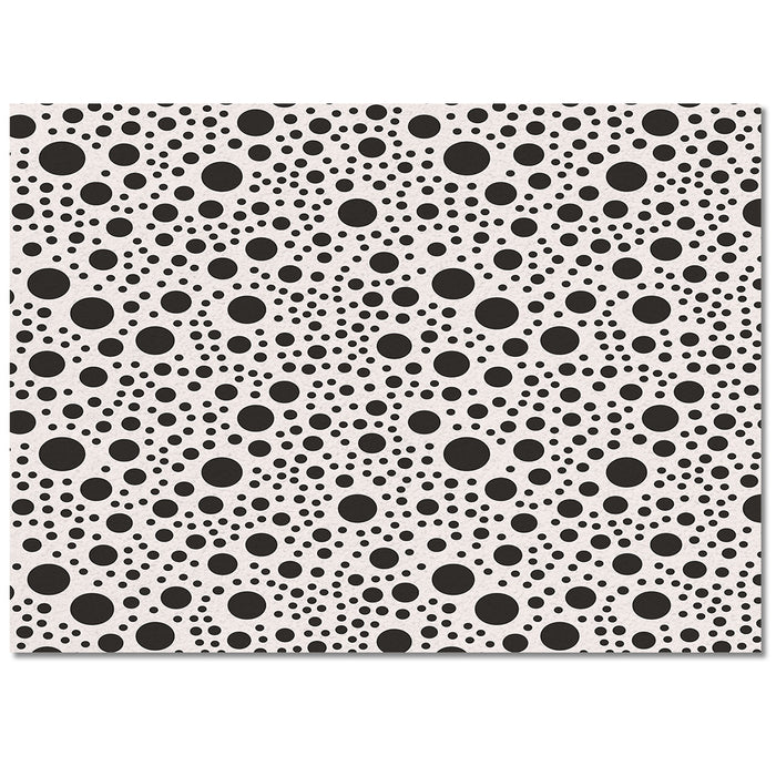 White dots Right Angle Felt Rugs - LeobonZone