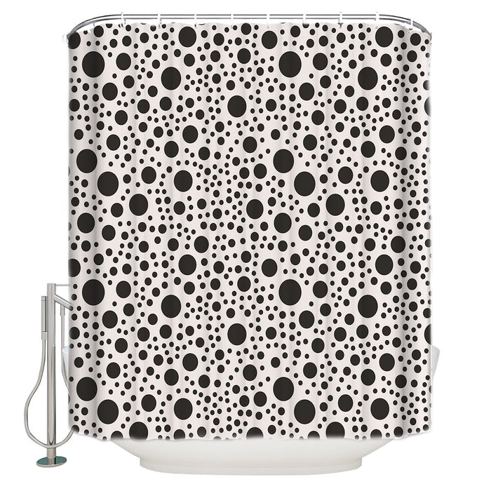 White dots Waterproof Durable Shower Curtain - LeobonZone