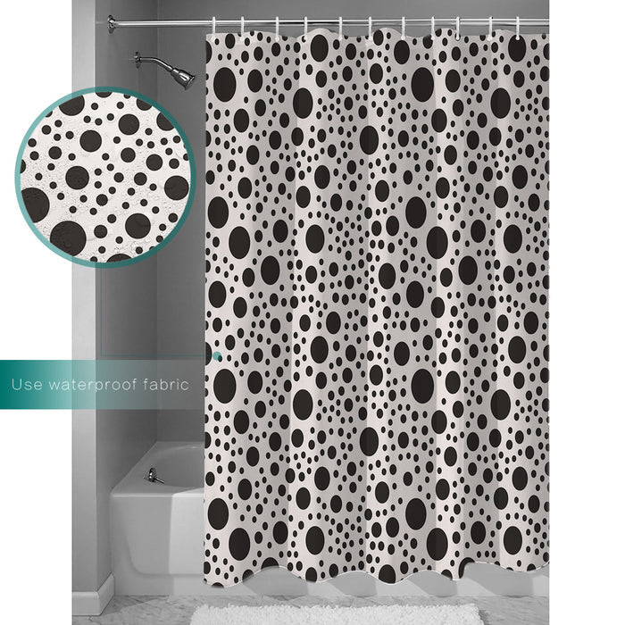 White dots Waterproof Durable Shower Curtain - LeobonZone