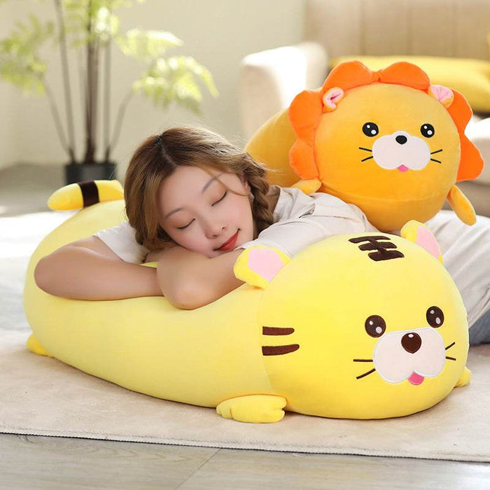 Wild Body Pillow Plush | Tiger Lion Plush - Goodlifebean Stuffed Animals
