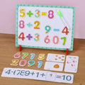 wooden magnetic number board