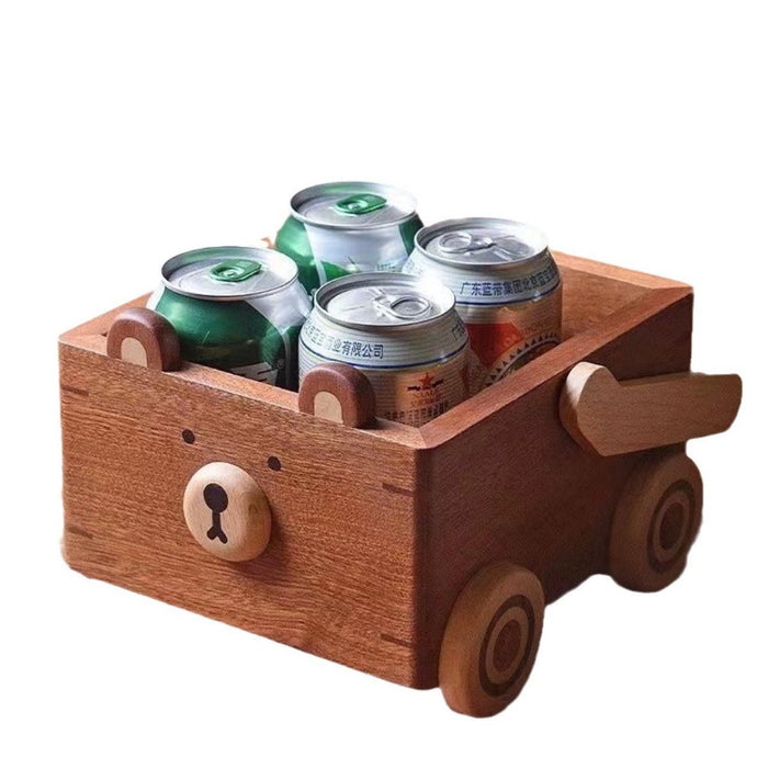 Wooden Teddy Bear Basket - Goodlifebean Gifts