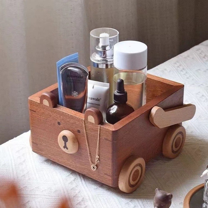 Wooden Teddy Bear Basket - Goodlifebean Gifts