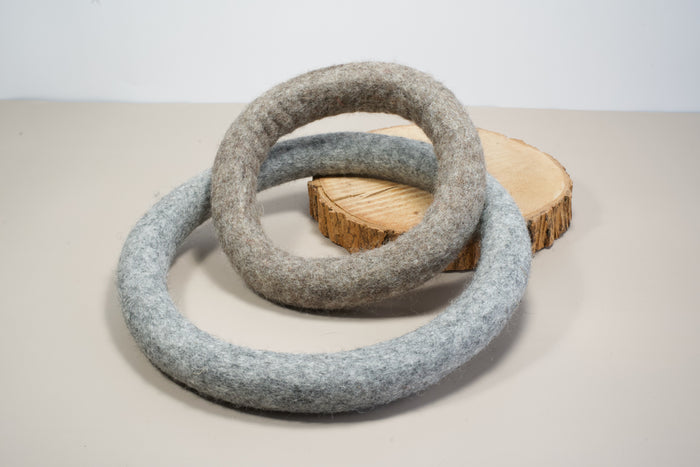 Dog ring toy for playing catch and throw. | Anneau pour chien pour jouer à lancer attraper.